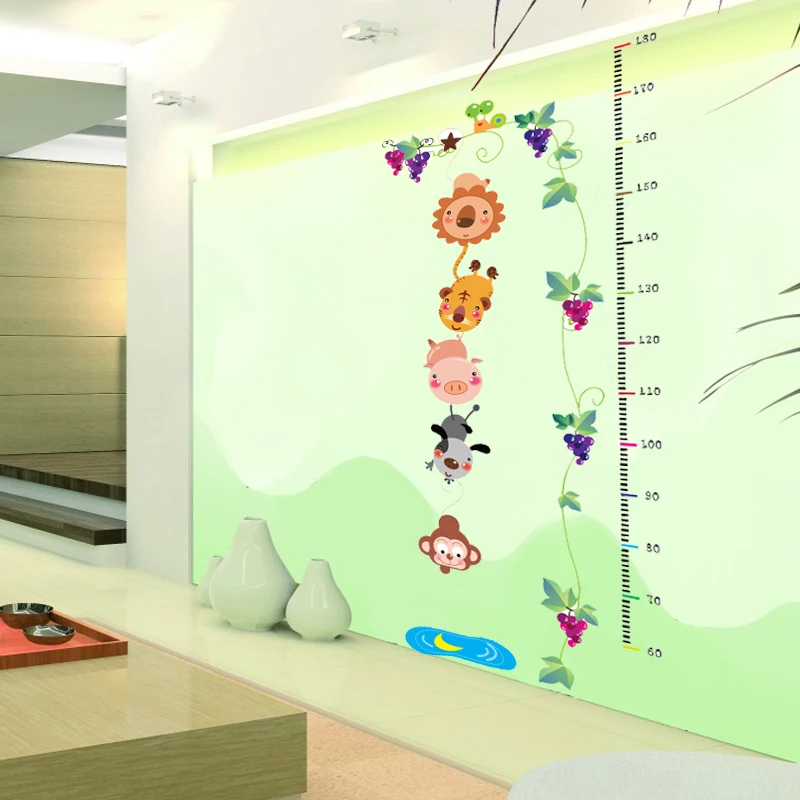 Мультфильм Обезьяна Рыбалка в высоту против стены стикеры детская комната