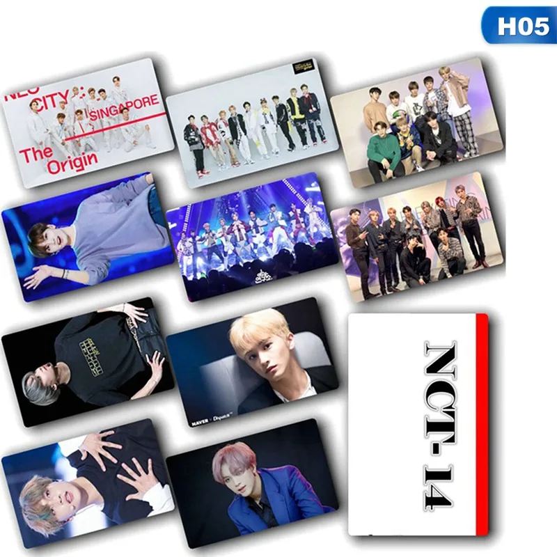 H05 Kpop NCT 127 NCT мечта коллективный член ЛОМО фото карта наклейка липкая Фотокарта Плакат 10 шт./партия Лидер продаж - Цвет: H05