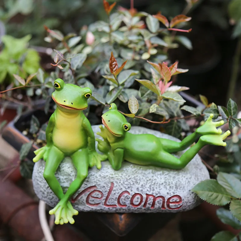 

Garden decoration garden gardening bonsai garden small ornaments creative cartoon small animal frog ornaments