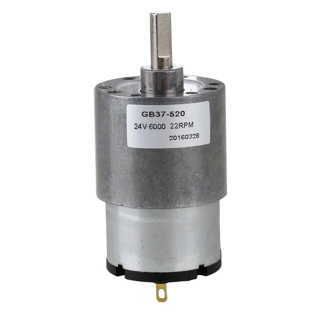 DC24V 37mm 22RPM No-load Speed Low Noise Miniature Metal Direct-current Electric Geared Motor for Automatic Actuator | Обустройство
