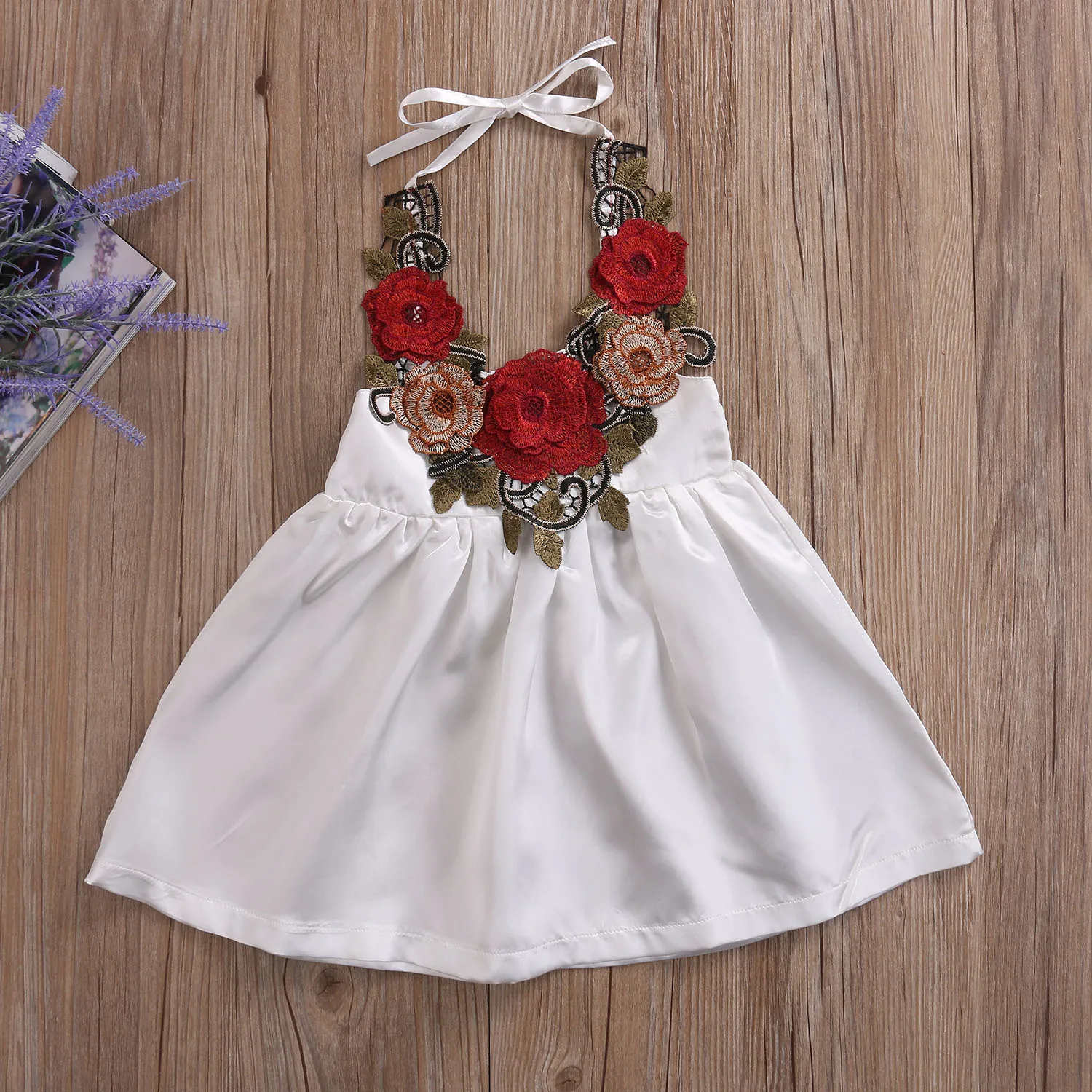 Летняя Новинка г. маленьких малыш Обувь для девочек 3D без рукавов с цветочным принтом мини-платье трапециевидной формы наряды на возраст 1–5 лет