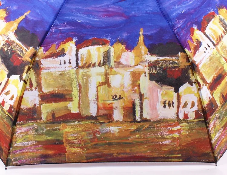 Полностью автоматическая oilpainting зонтик Книги по искусству рисунок складной зонт