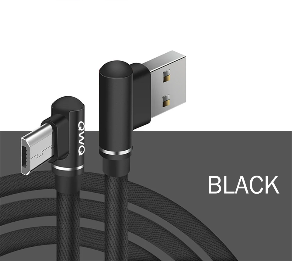 3а 90 градусов локоть Micro USB кабель быстрой зарядки USB кабель для передачи данных для samsung S6 S7 Edge Для Xiaomi мобильного телефона usb зарядный шнур