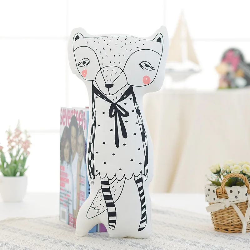Новинка 2017 года лиса и медведь кукла маленькая Обувь для девочек Kawaii плюша