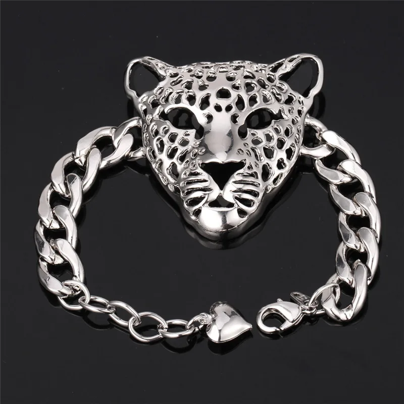 U7 Большой Львиная Голова Браслет Для Женщин /Мужчин Африканские Животное