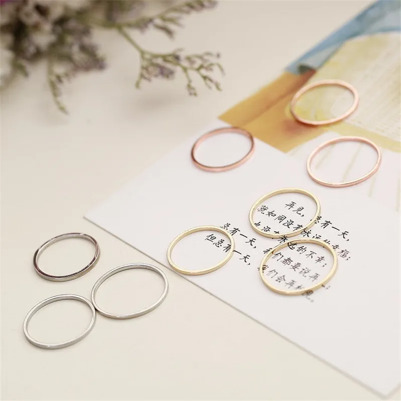 MOREDEAR 1 мм тонкое кольцо из нержавеющей стали серебряного цвета парное простое