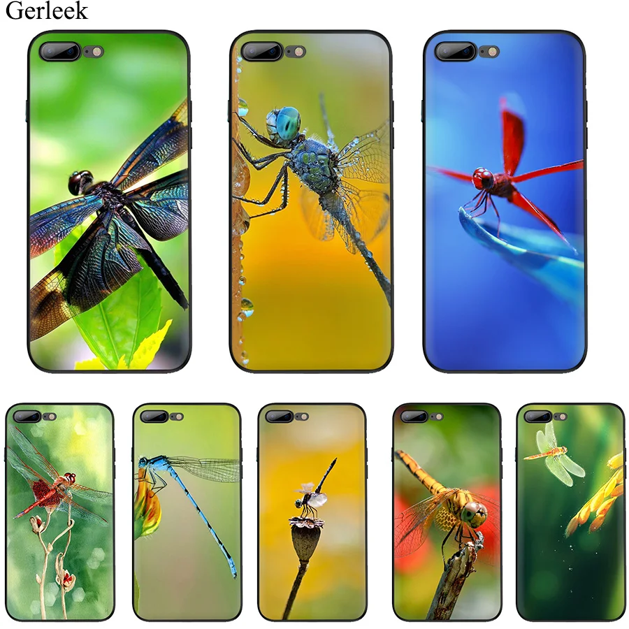 Чехол для мобильного телефона Dragonfly Animal Club из ТПУ iPhone 6 6s 7 8 Plus 11 Pro X XR XS Max SE 5 5S