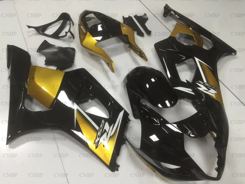 GSXR1000 2003 2004 K3 Abs обтекатель GSX R1000 03 комплекты обтекателей черные золотые
