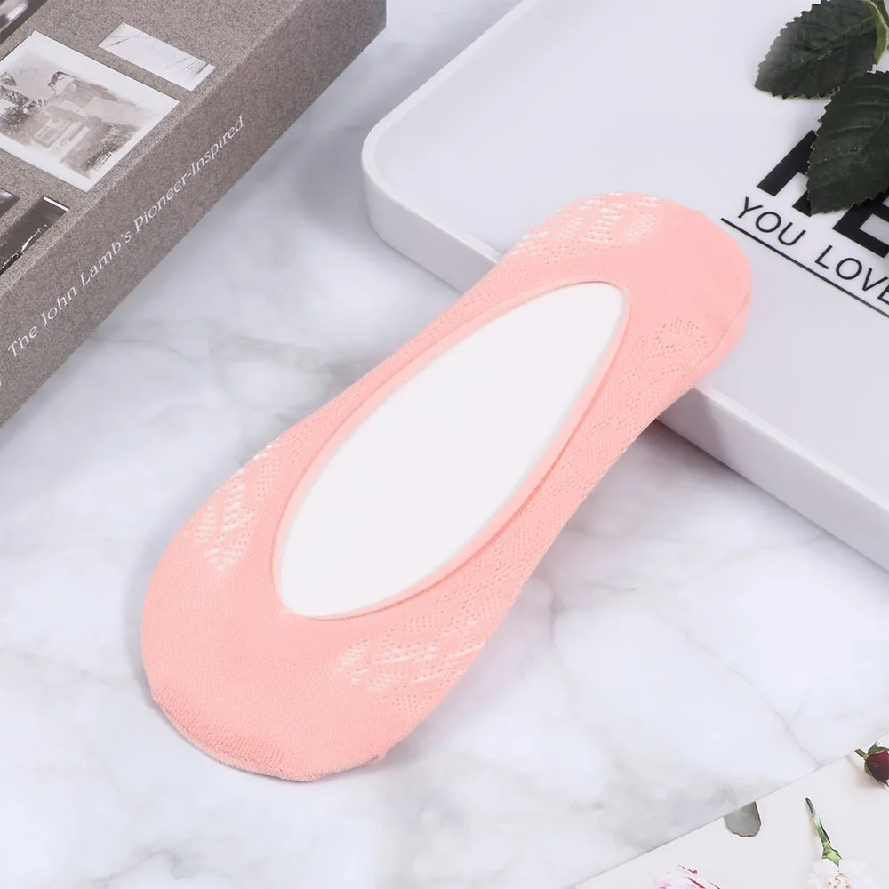 Fashion Low Cut Boat Socks Flexible Non-slip Anti-skid Invisible Soft Women Cotton Silicone Lace Hot | Женская одежда