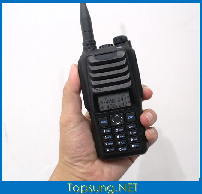 Мощная портативная рация 10 Вт VHF UHF Двухдиапазонная км FM-радио 87-108 МГц