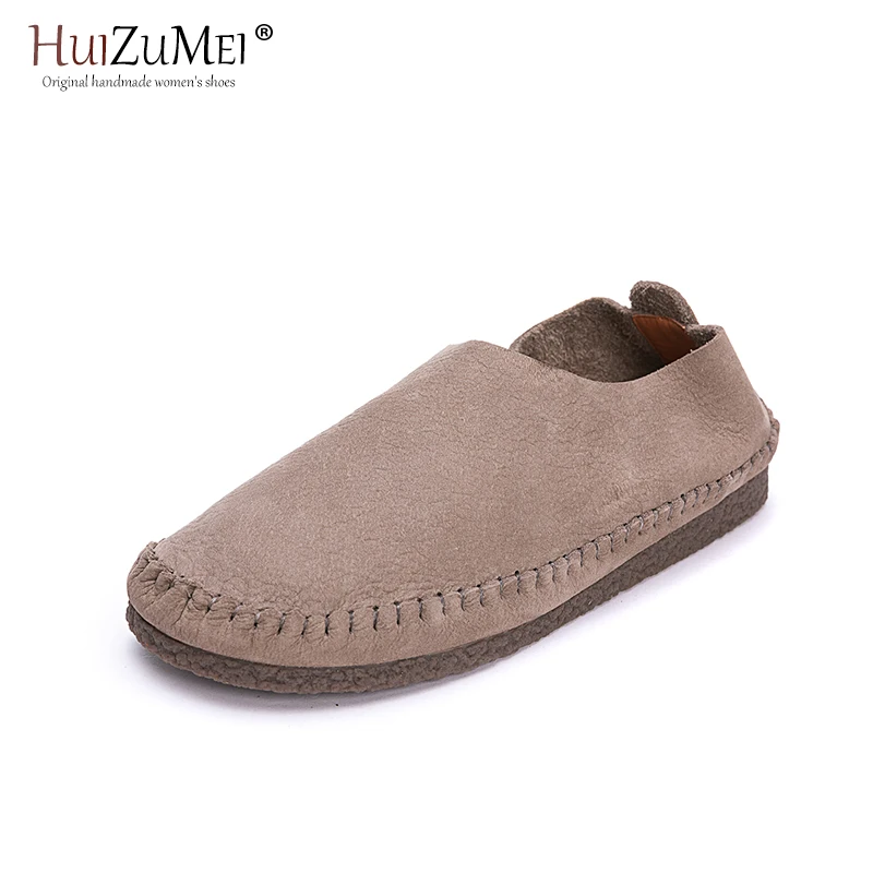 HUIZUMEI/последние рождественские подарки женская обувь на плоской подошве без