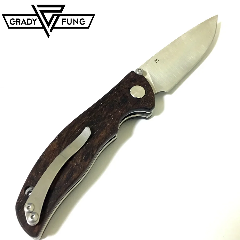 Grady Fung Mini F3 табарган 95 крыса 1 шарикоподшипник стабилизированный Палисандр Ручка