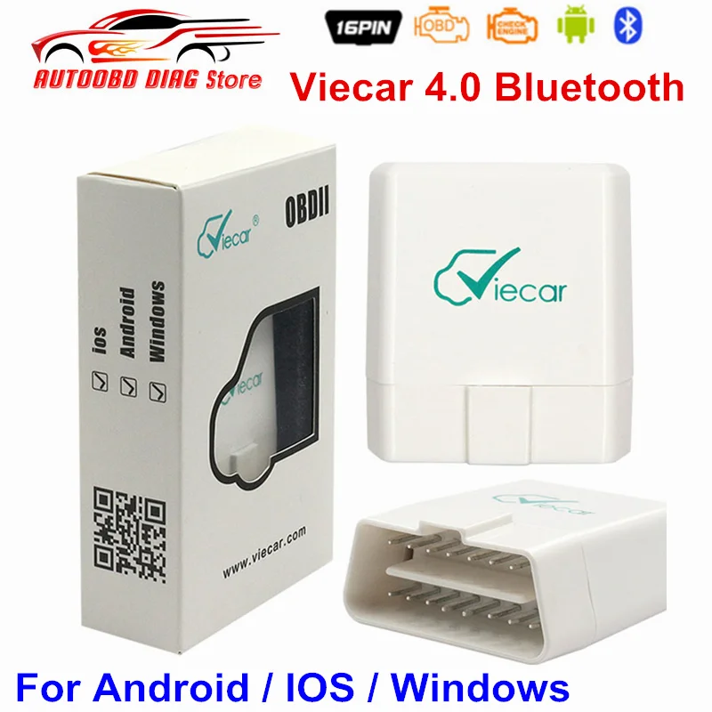 Новое поступление адаптер Viecar для ELM327 Bluetooth 4 0 V1.5 OBD2 автомобильный