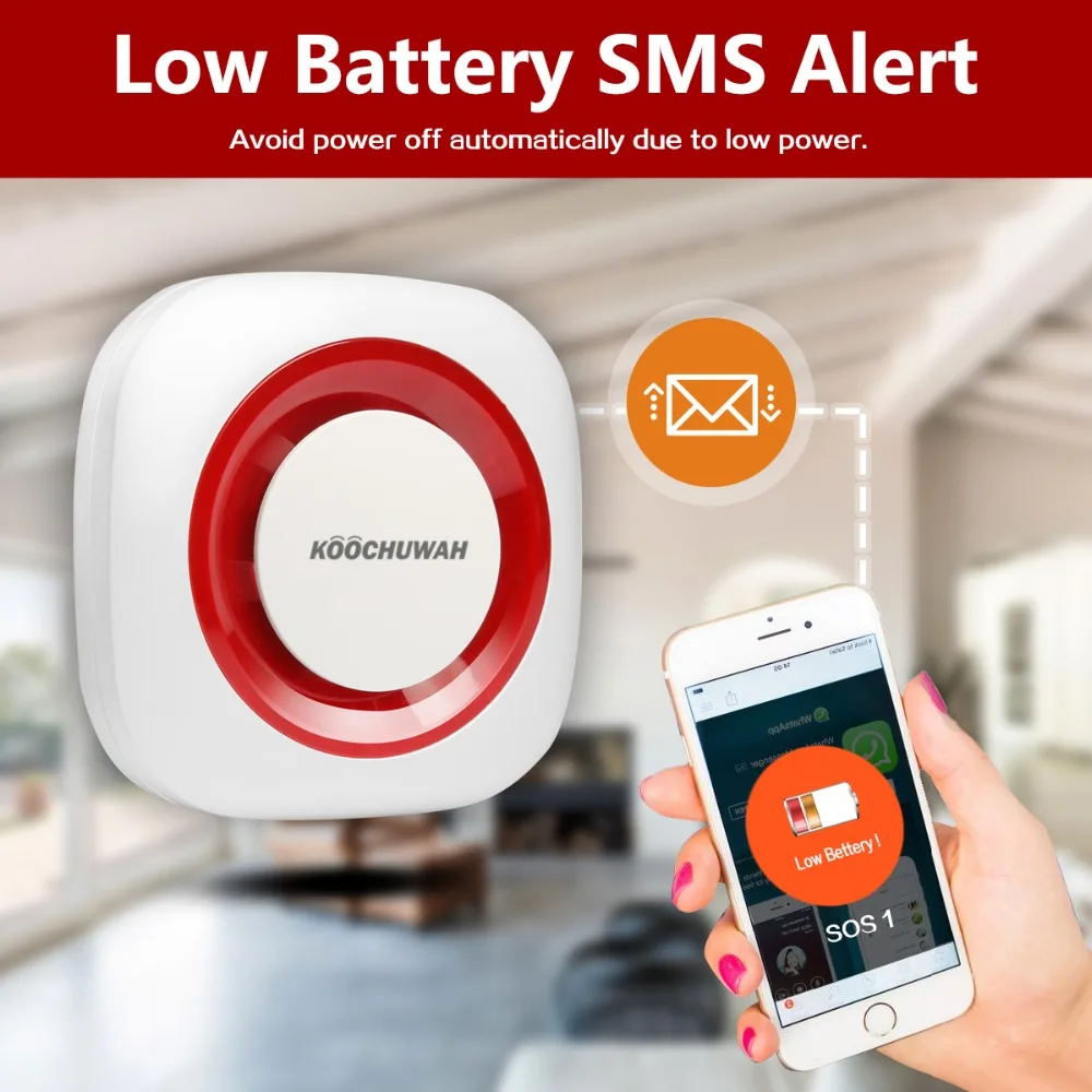 Koochuwah GSM сигнализация для домашнего телефонного звонка информация напоминание
