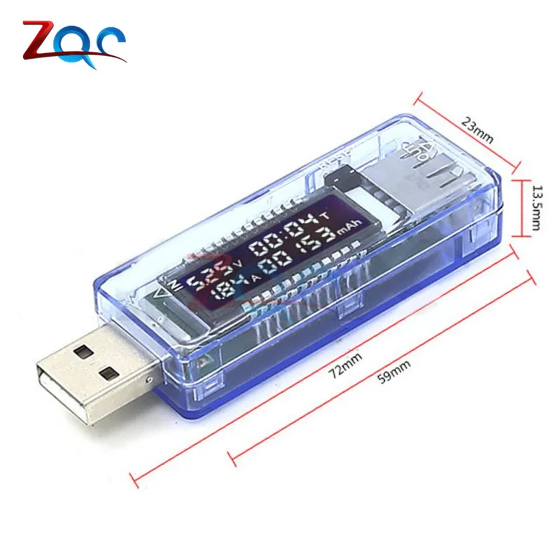 USB зарядное устройство Доктор напряжение измеритель тока Вольтметр Амперметр рабочее время мощность Емкость батареи тестер измерительные инструменты