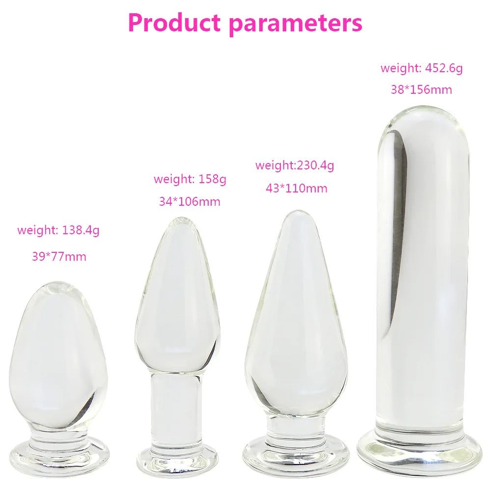 Анальные бусины огромный анальный штекер стекло гейский фаллоиммитатор