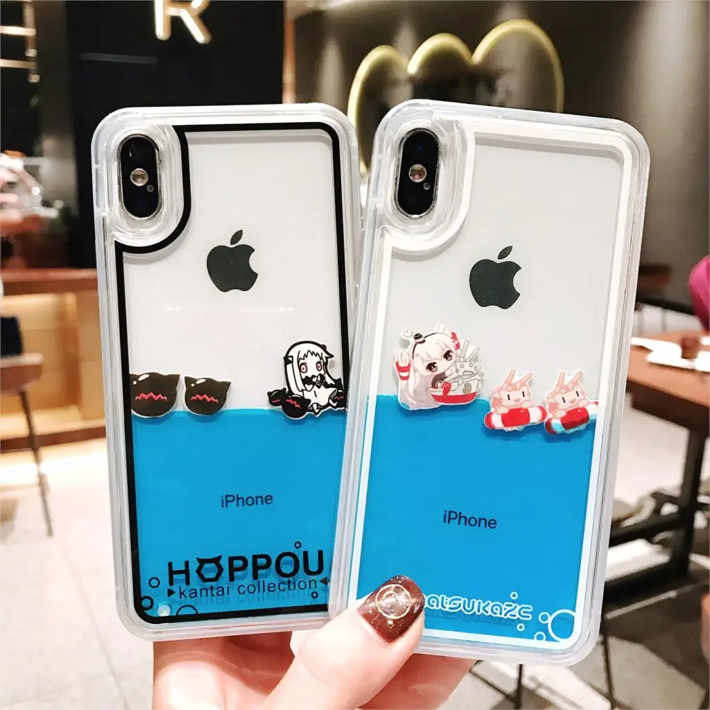 Жидкий зыбучий песок милый мультяшный чехол для телефона iphone 6 S 7 8 Plus X XR XS