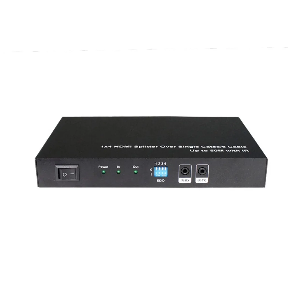 PUZHIJIE 1X4 HDMI удлинитель усилитель сплиттер через Ethernet кабель с ИК и EDID функции