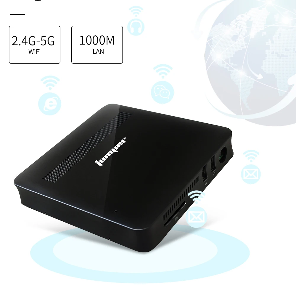 Перемычка EZbox Z8 мини ПК Intel Atom X5-Z8350 1,44 Ghz 2 GB/32 GB Windows 10 Мини компьютер 2,4G/5G WiFi 1000M LAN HDMI VGA выход