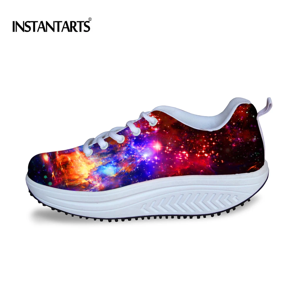 INSTANTARTS Galaxy Star/Женская обувь для фитнеса с принтом удобная спортивная женщин