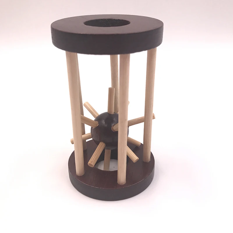 Новый дизайн IQ Brain Teaser 3D деревянные блокирующие Burr Пазлы игра игрушечная клетка