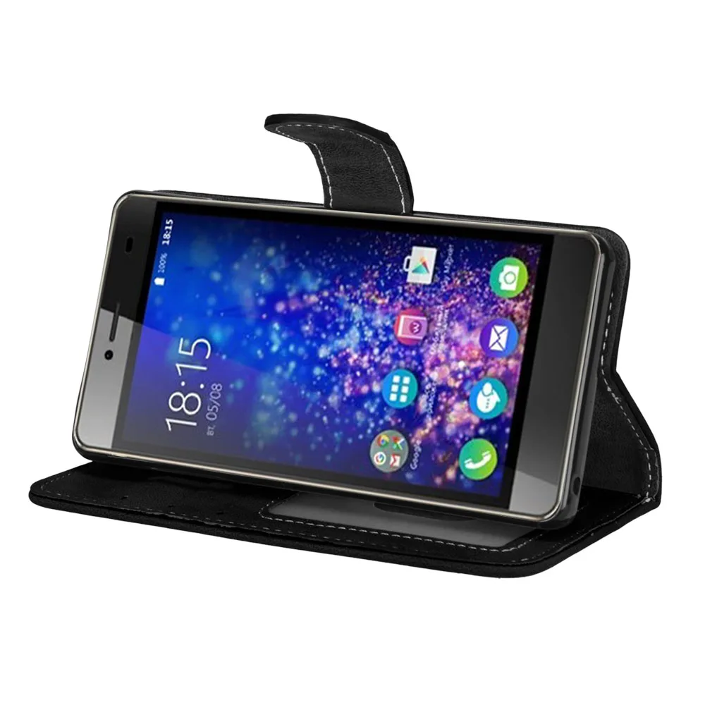 Чехол Кошелек из искусственной кожи 5.0For BQ Magic 5070 чехол для задняя крышка сотового
