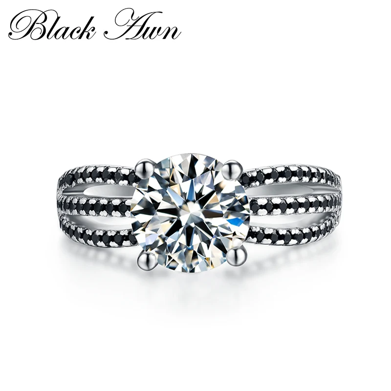 

Anillos Mujer Neo-Gothic 925 Sterling Silver Jewelry Trendy Wedding Rings for Women Engagement Ring Bague Femme Bijoux C095