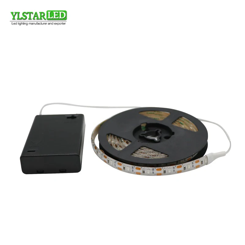 YLSTAR DC4.5V IP65 SMD3528 Светодиодная лента (0 5 м) + батарейный отсек водонепроницаемая