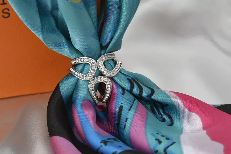 2019 ювелирные изделия золотого/серебряного цвета Пряжка для шарфа свадебная