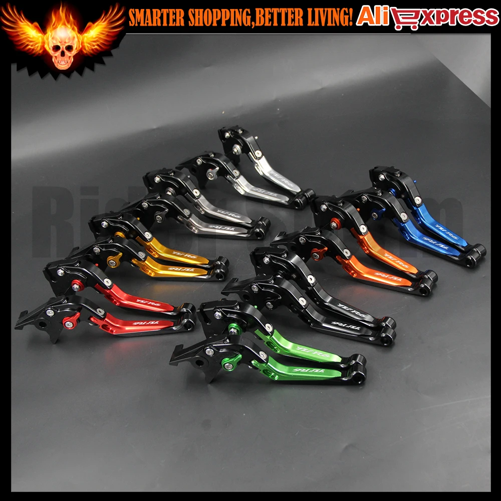 Рычаги тормозной муфты для Yamaha YZF R6 YZFR6 1999 2004 2000 2001 2002 2003|brake clutch levers|cnc brake leversclutch lever