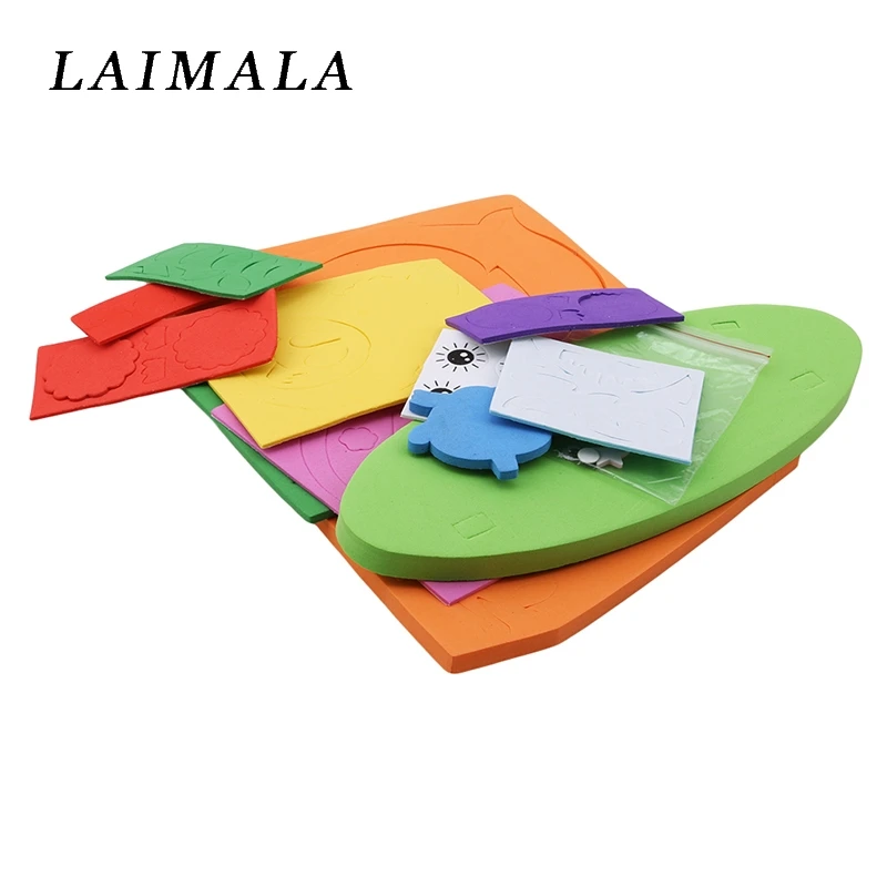 Легкие поделки EVA липкая наклейка животные фоторамки рамка пенопластовые