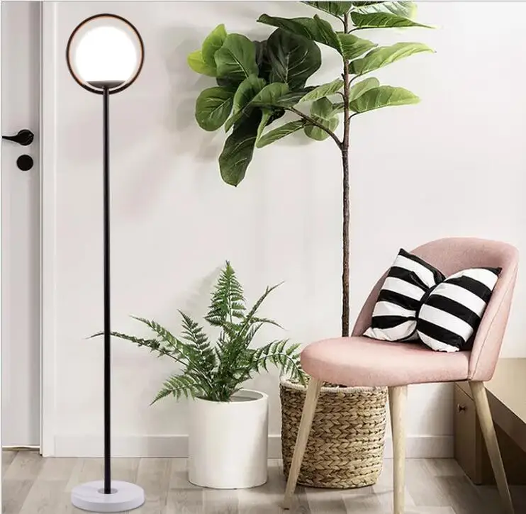 L Floor lamp fashion gold bedroom living room study office sitting floor LED bedside led lights beautiful | Лампы и освещение