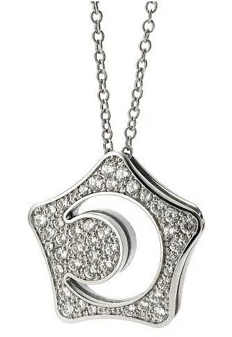 silver Звездная Луна AAAA+ стразы, ожерелье с кристаллами, цепочка на свитер, модные ювелирные изделия, Прямая поставка, качественные трендовые Подарки для женщин и девушек - Окраска металла: silver