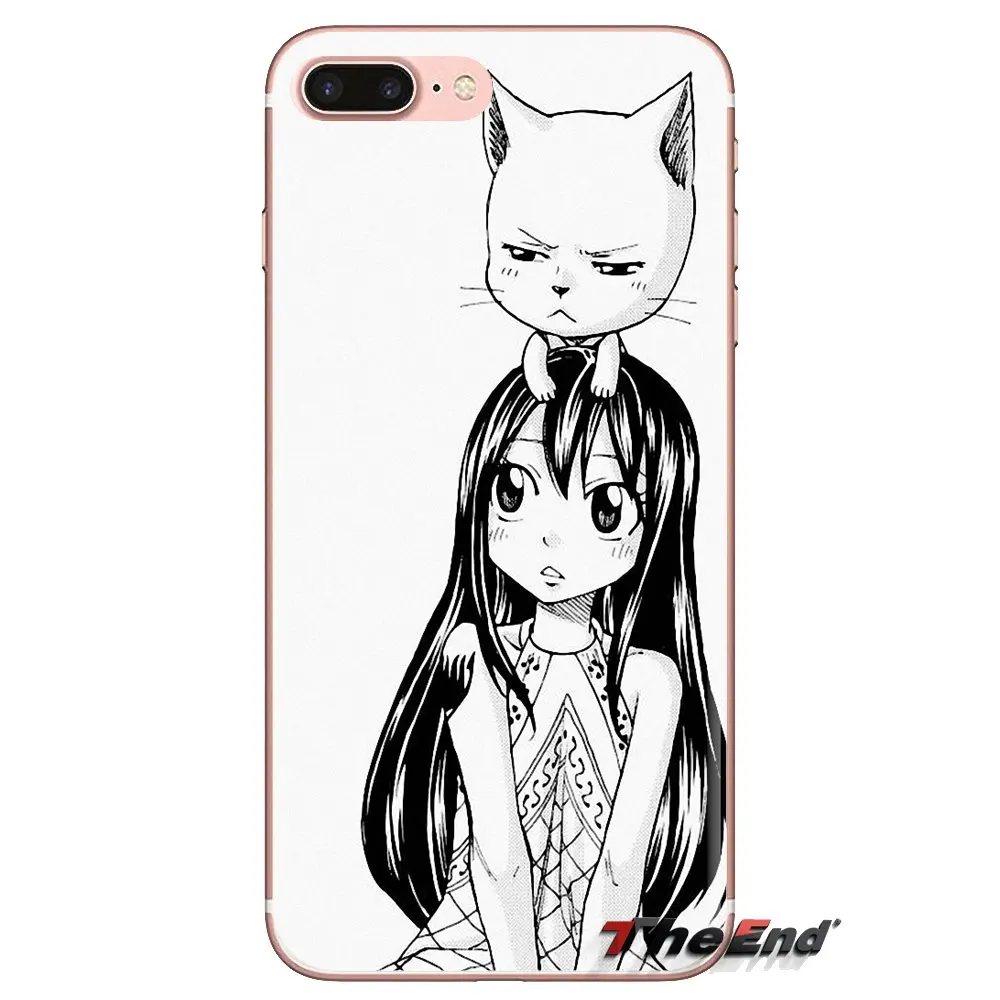 Transparent TPU Cover Bag Fairy Tail Happy Aye Sir Art For Samsung Galaxy J1 J2 J3 J4 J5 J6 J7 J8 Plus 2018 Prime 2015 2016 2017 |
