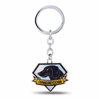 hot hsic online game metal gear solid v keychain the phantom pain key ring holder alloy keychains men jewelry souvenir wholesale