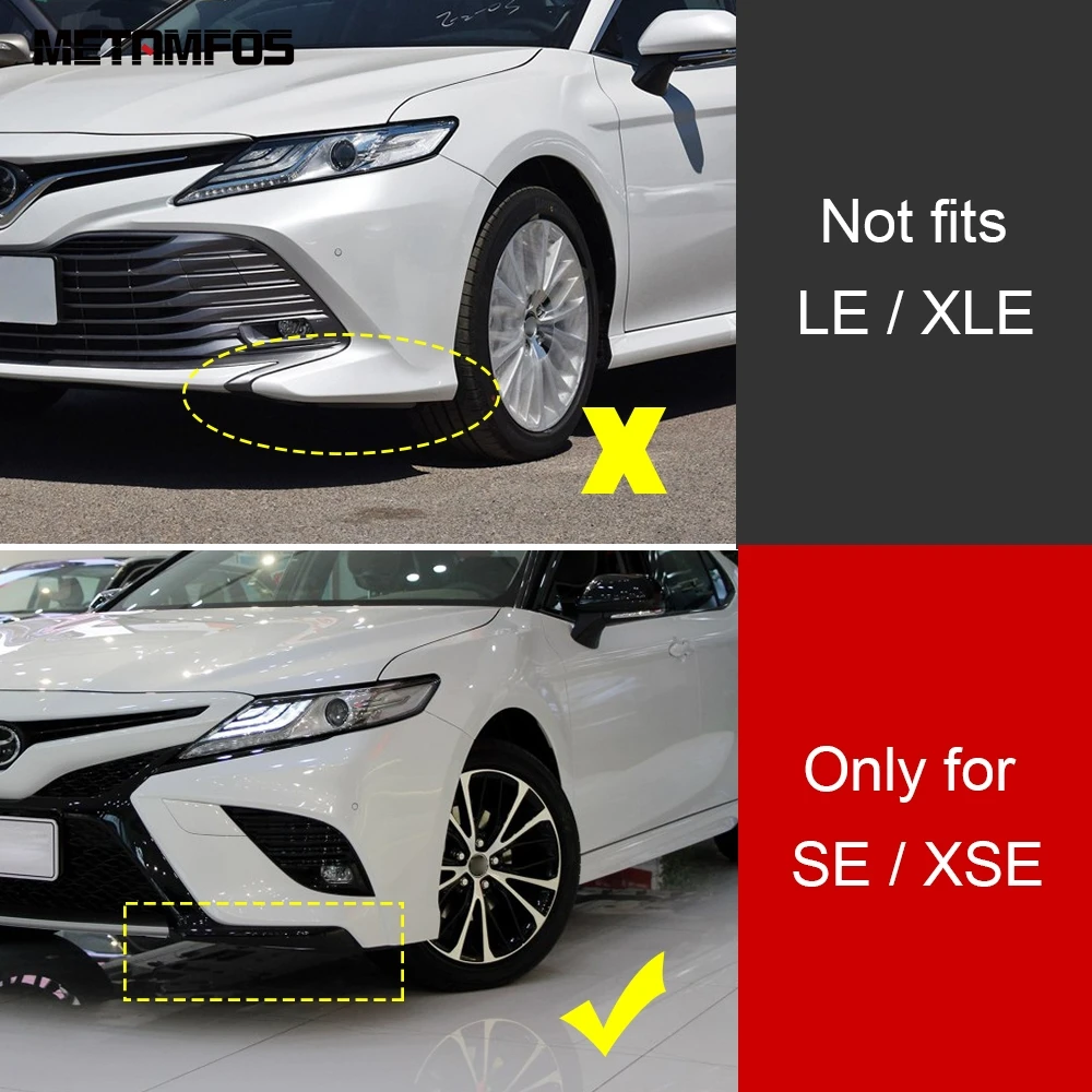 Передний бампер из углеродного волокна для Toyota Camry 2018 2019 2020 SE XSE молдинг отделка
