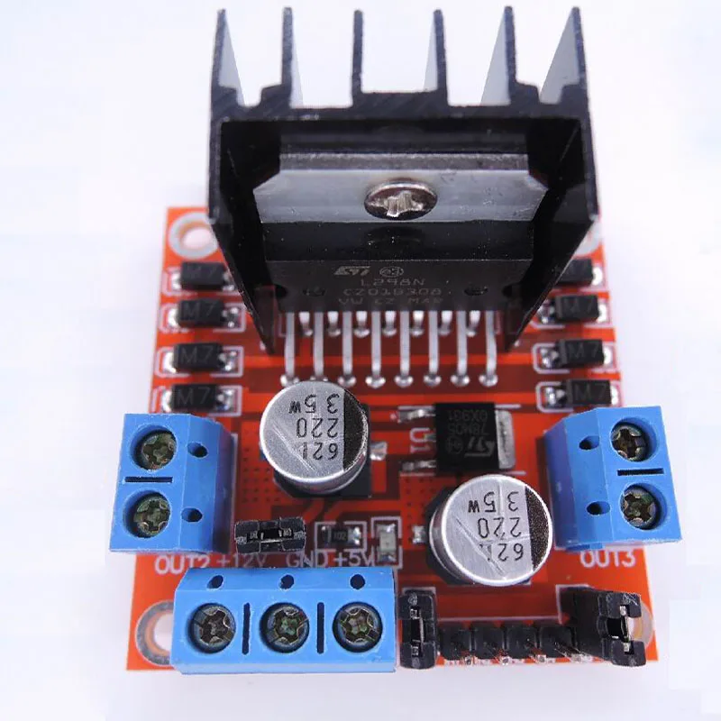

L298N motor drive board module, DC stepper motor, robot, smart car L298