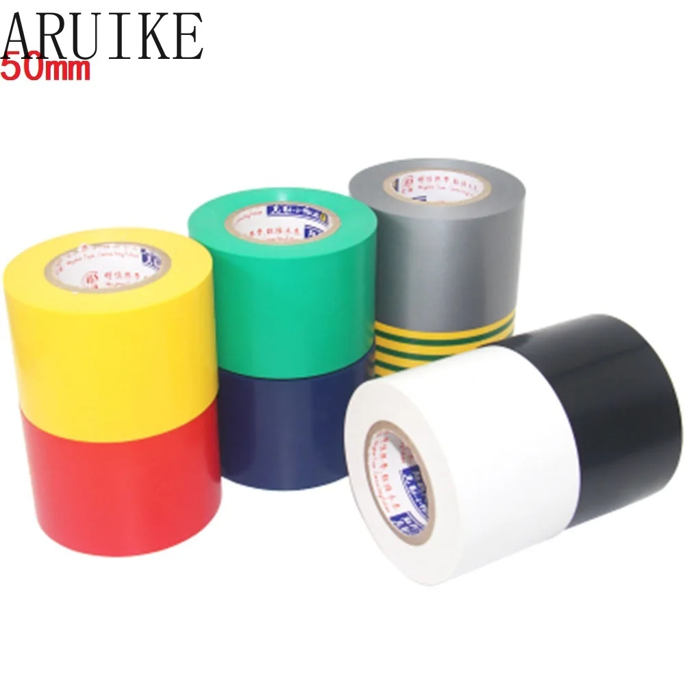 

Electrical tape 50mm X18 meter long 18mm insulation black large volume electrical Grey/Black/White/Red/Blue/Yellow