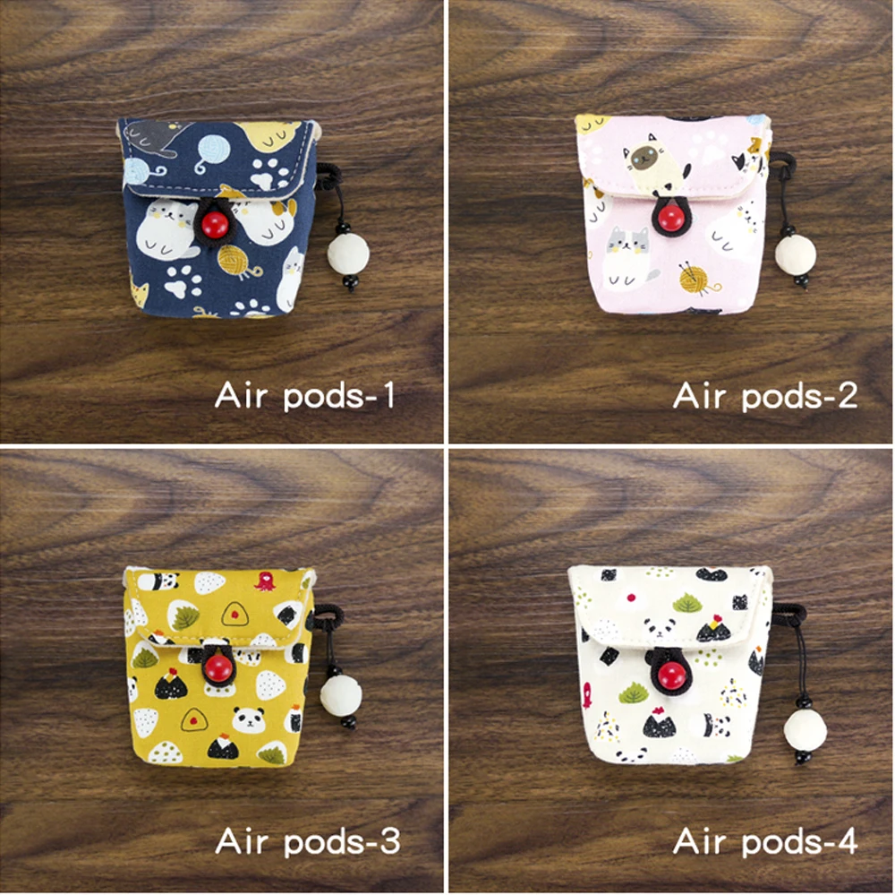 Хлопковая ткань ручной работы чехол для Apple Airpods 1 2 для Honor Flypods для huawei Freebuds2 pro наушник с Bluetooth чехол Аксессуары