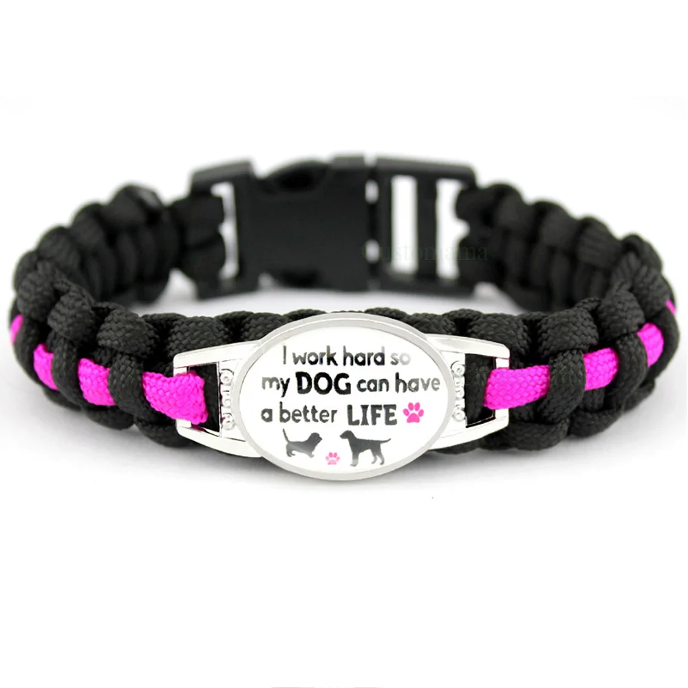 Браслет для собак и мам Размеры 25*18 мм|charm bracelet|survival paracordcat mom |
