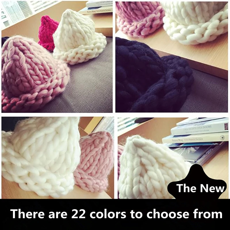 Новое поступление 22 цвета мягкая шерсть ровинг громоздкая Толстая большая пряжа