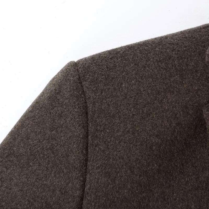 Размера плюс 8XL 7XL роскошное осеннее зимнее Новое мужское шерстяное пальто бизнес повседневное длинное толстое тонкое пальто куртка мужская брендовая одежда