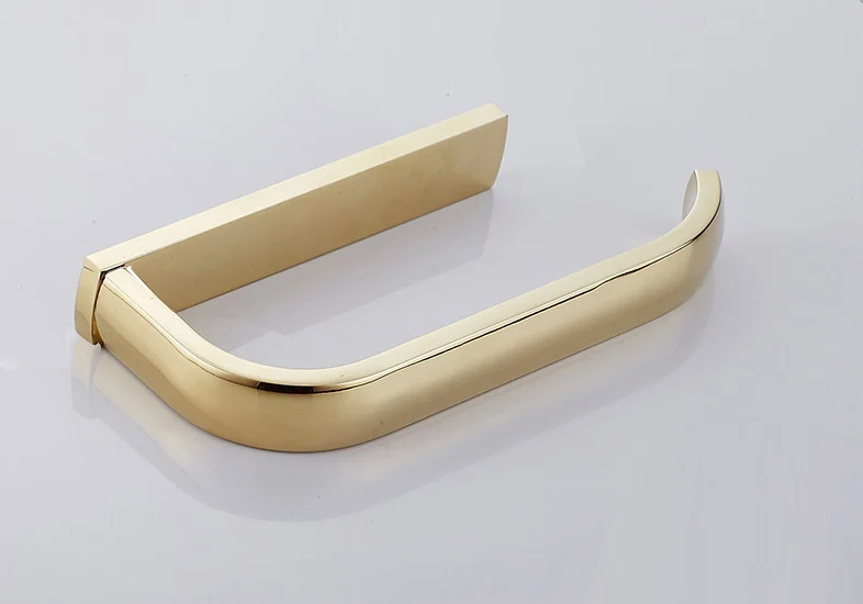 Роскошный латунный квадратный настенный держатель для туалетной бумаги