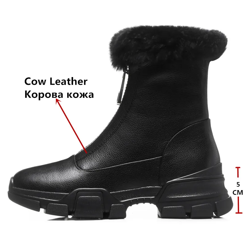 CONASCO/Женская обувь из натуральной кожи на платформе для вечеринок женская молнии