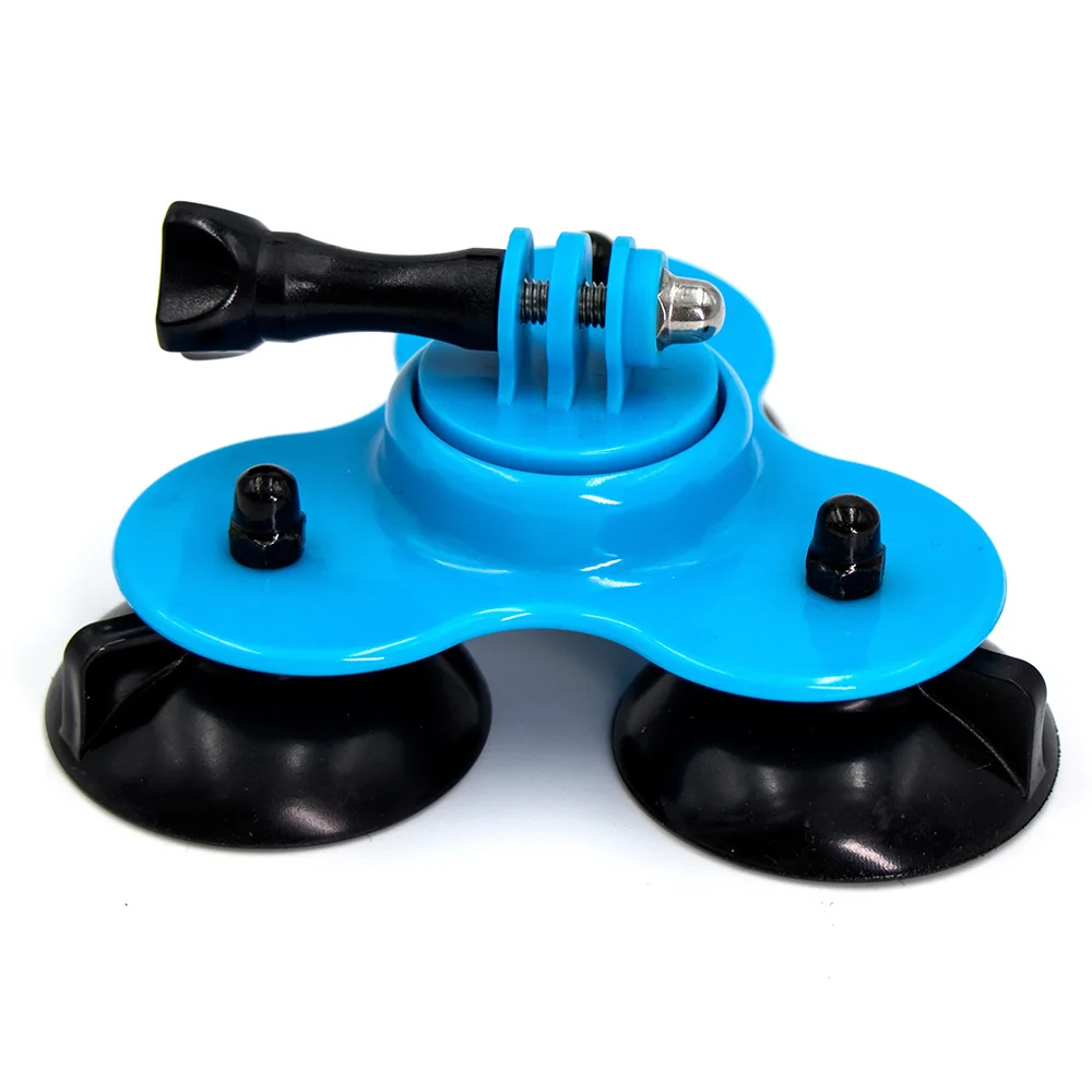 Съемный Трипод с тремя углами на присоске для Go pro Hero 5/4/3 SJCAM Sj4000 Xiaomi Yi 4k Gopro