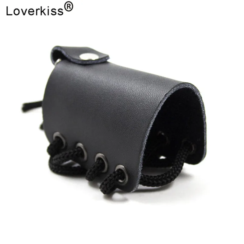 Кольцо для пениса Loverkiss кольцо повара из натуральной кожи регулируемое БДСМ