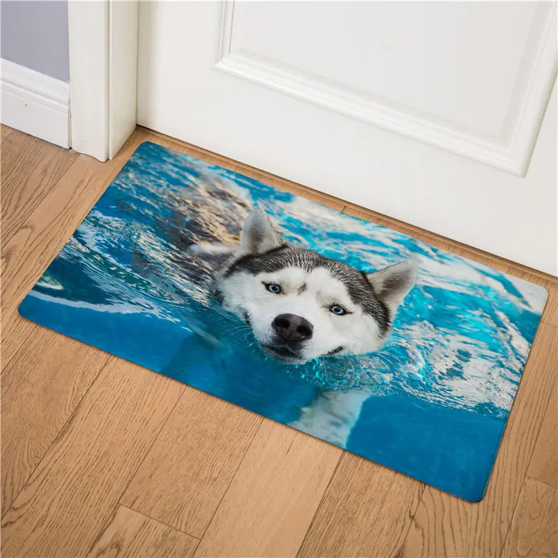 17 Siberian Husky введите дверной коврик для кухни коврик под дверь коврик на кухню коврик для дома домашние Нескользящие коврики для ванной приветственные напольные коврики - Цвет: 17