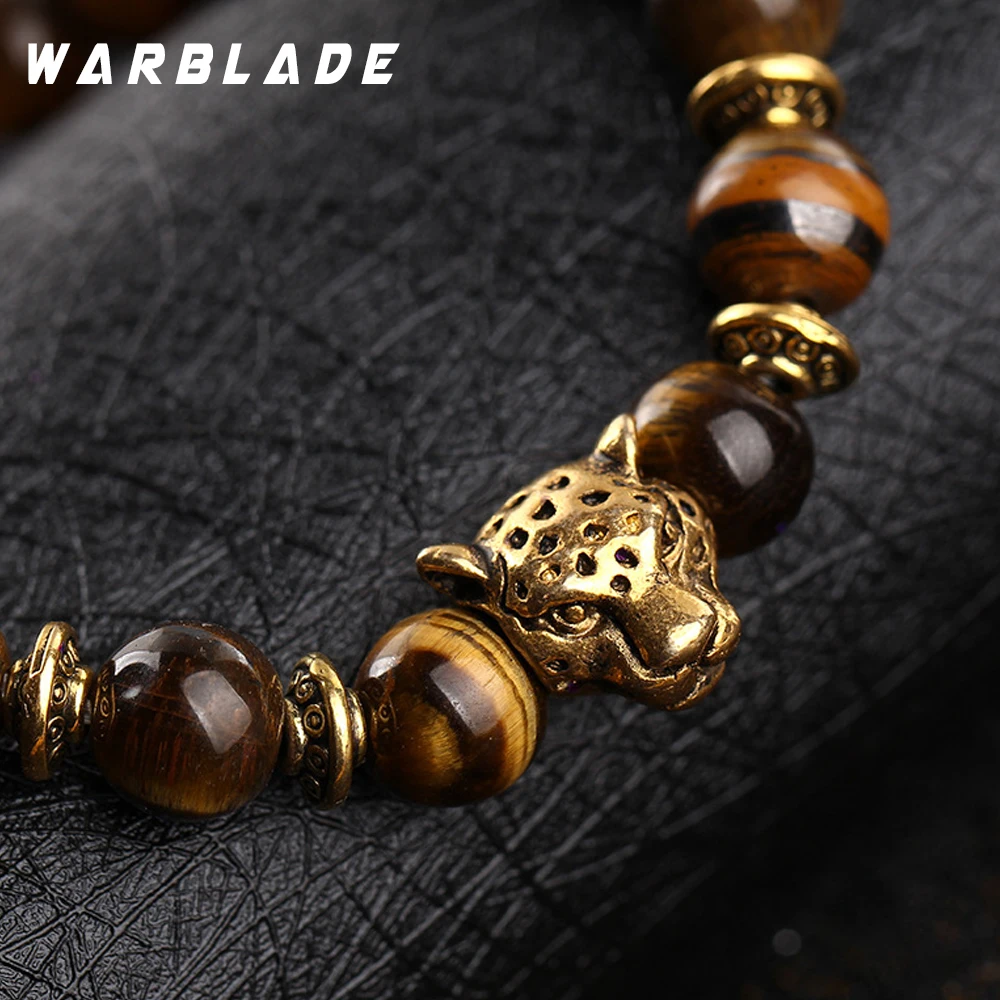 WBL винтажный браслет из натурального камня Лазурит мужские очаровательные