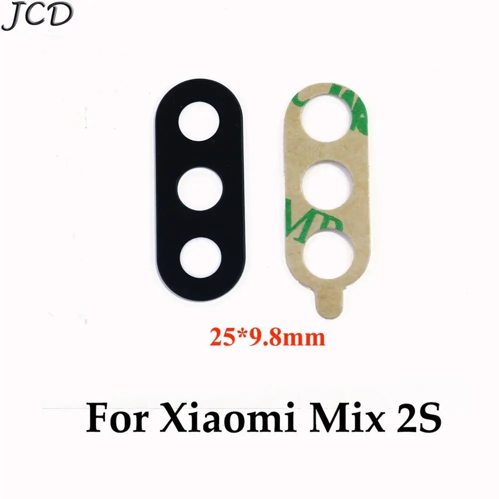 Стеклянный объектив задней камеры JCD 2X с держателем рамы для Xiaomi Mi Mix 2 2S Mix2 Mix2S