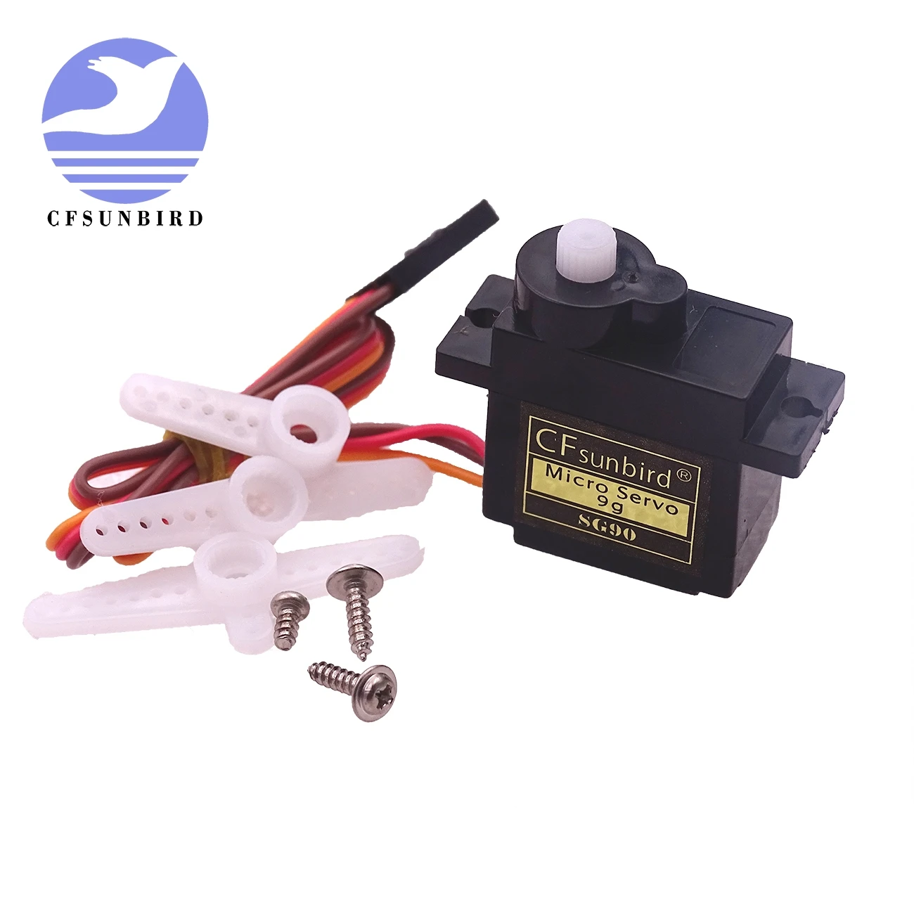 100 шт. черный SG90 Pro 9g микро сервопривод для самолета 6CH rc helcopter kds esky align вертолет